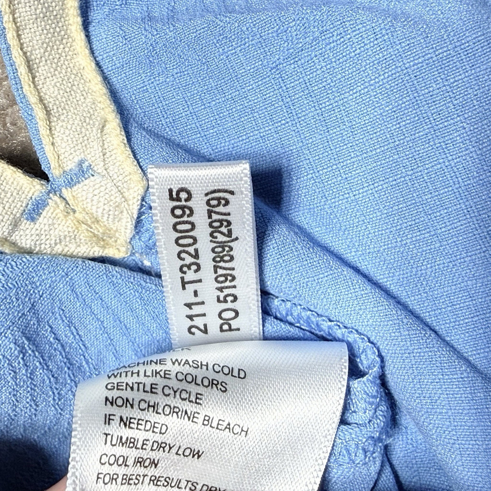 Tommy Bahama Shirt Mens Medium Blue 100% Silk Shadow Palm Jacquard T320095 - Picture 10 of 15